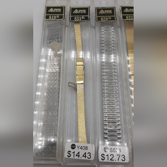 New Alpine & Kreisler Metal Watch Bands Watchmaker Repair Part Case Lot of 5 - Picture 3 of 5